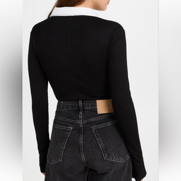 Rag & Bone The Knit Colorblock Polo M - Picture 5 of 15